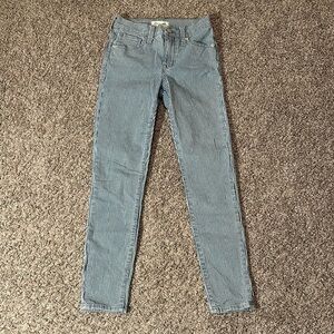 Madewell Skinny Jeans‎ Size 23 Waist /Blue n White striped / Box 31-12